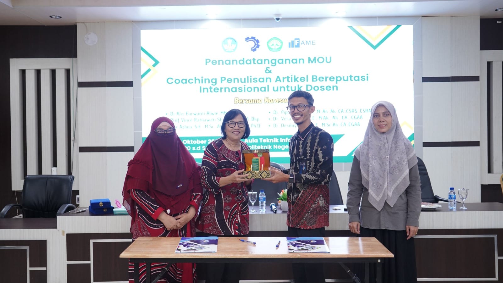 Perkuat Kolaborasi Tridarma, Polbeng Jalin Kerja Sama dengan UNRI dan FAME Riau